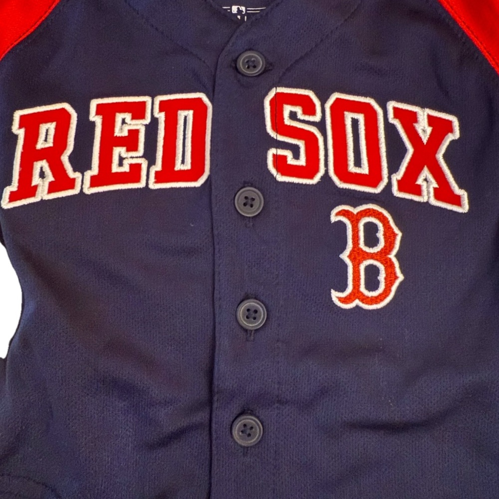 Boston Red Sox Baby Onesie and Jersey 12M and 18M 2 Pieces - Picture 2 of 7